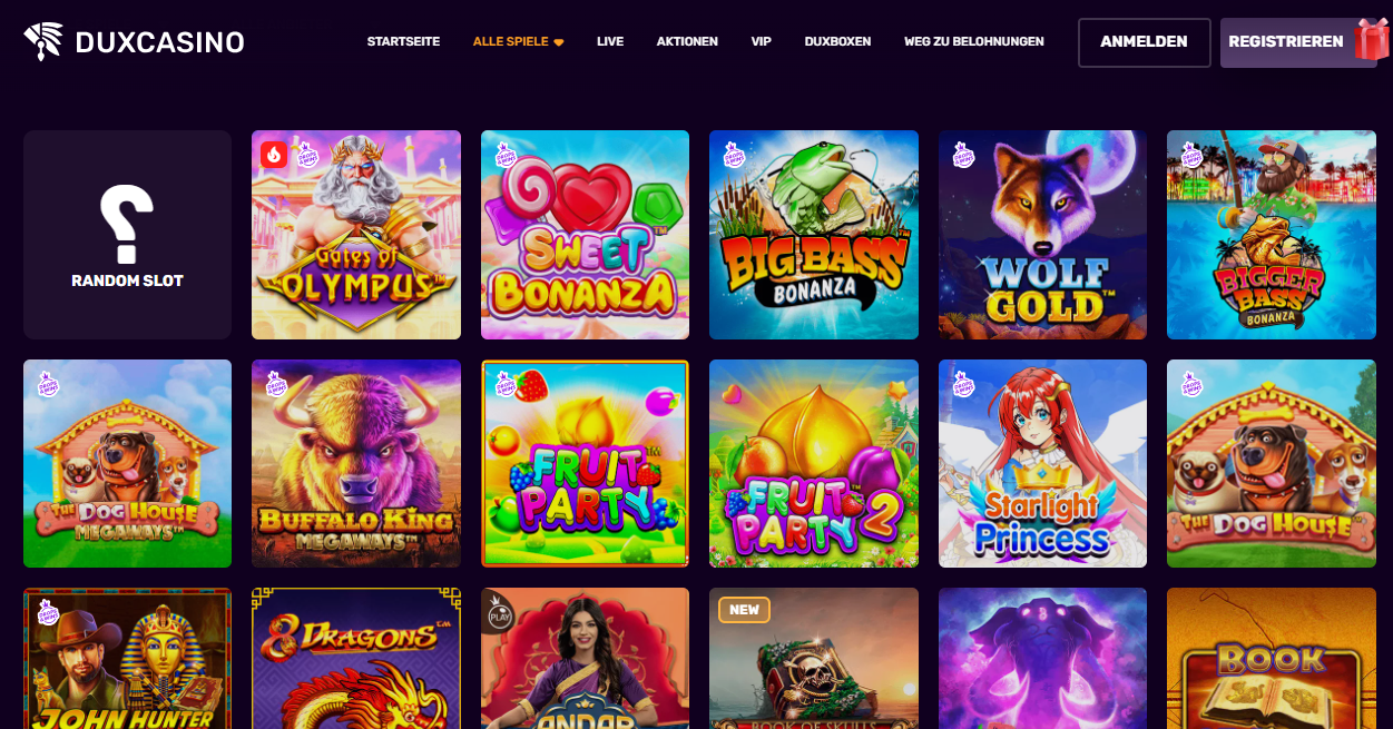 Επισκεφθείτε το Dux Casino Greece και ελέγξτε την ποιότητα των παιχνιδιών στο κινητό