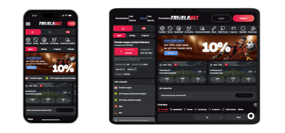 Trivela Bet αθλητικά στοιχήματα